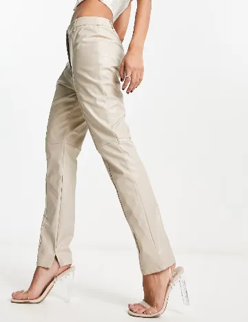 Pantaloni I SAW IT FIRST, bej Crem