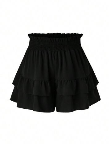Pantaloni scurti SHEIN CURVE, negru