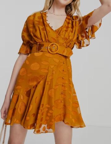 Rochie scurta ASOS, caramiziu