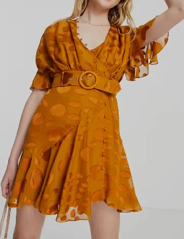 Rochie scurta ASOS, caramiziu Maro