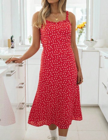 Rochie medie SHEIN, rosu
