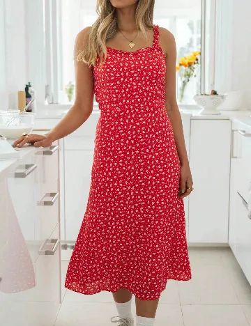 Rochie medie SHEIN, rosu