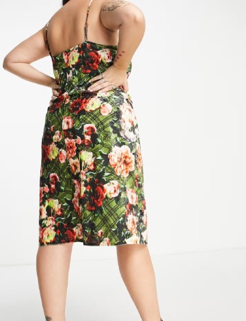 Rochie medie Collusion Plus Size, mix culori