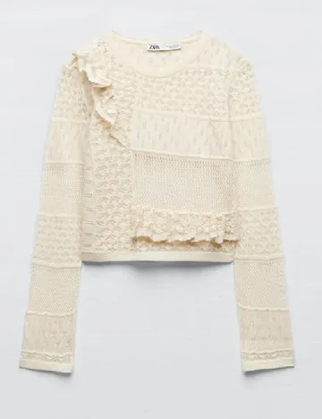 Top Zara, crem Crem