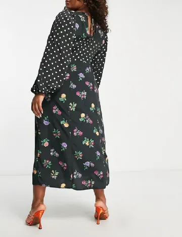 Rochie lunga ASOS Curve, negru Negru