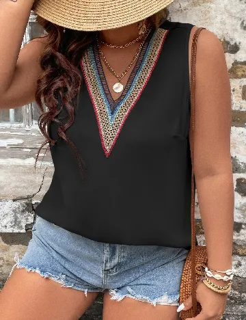 Maiou SHEIN CURVE, negru Negru