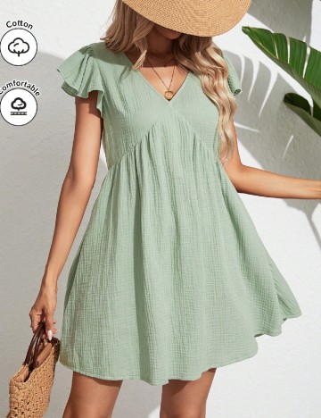 Rochie scurta SHEIN, verde