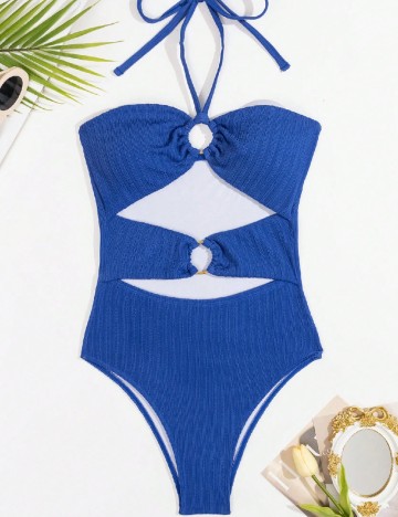 Costum de baie SHEIN, albastru