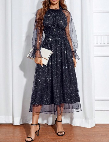 Rochie medie SHEIN, bleumarin