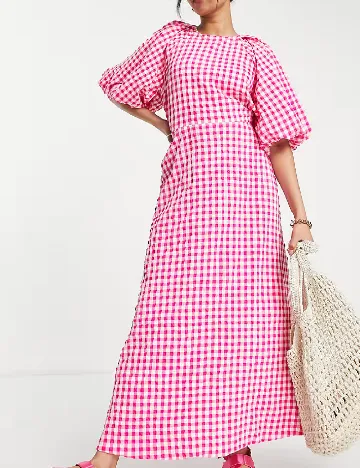 Rochie lunga ASOS, roz Roz