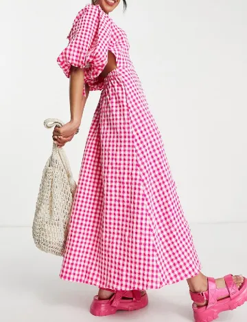 Rochie lunga ASOS, roz Roz