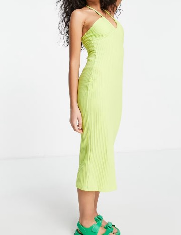 Rochie medie ASOS, verde