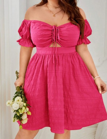 Rochie scurta SHEIN, roz