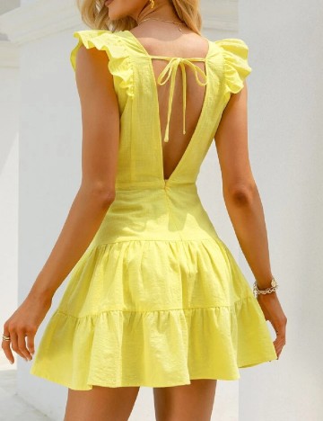 Rochie scurta SHEIN, galben