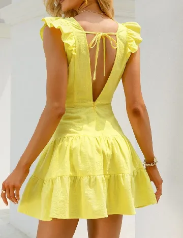 Rochie scurta SHEIN, galben Galben