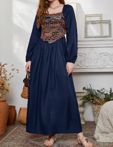 Rochie lunga SHEIN, bleumarin Albastru