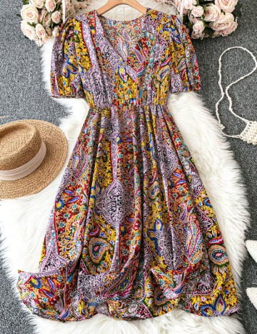 Rochie medie SHEIN CURVE, mix culori