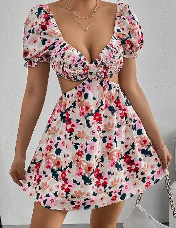 Rochie scurta SHEIN, floral Floral print
