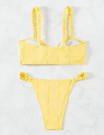 Costum de baie SHEIN, galben Galben