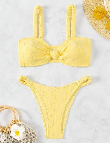 Costum de baie SHEIN, galben Galben