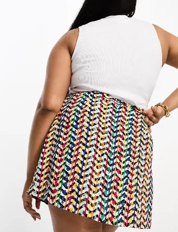 Fusta ASOS Curve, mix culori Mix culori