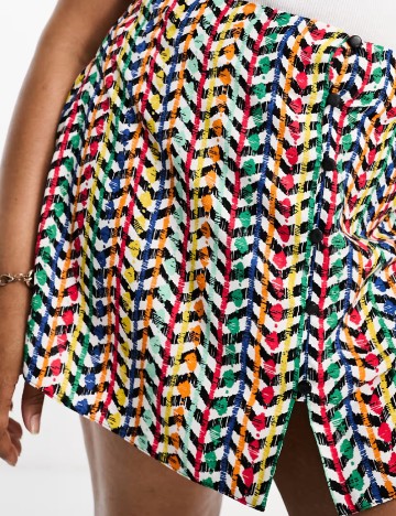 Fusta ASOS Curve, mix culori