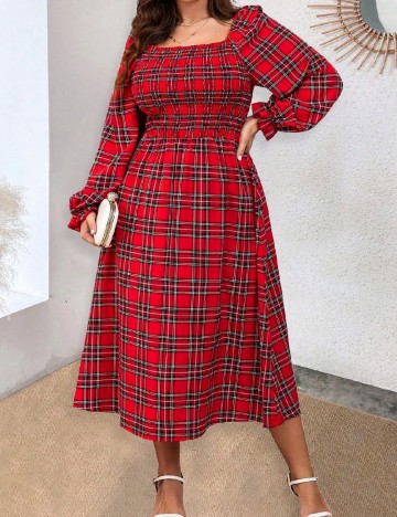 Rochie medie SHEIN CURVE, rosu