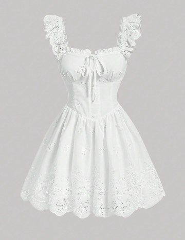 Rochie scurta SHEIN, alb