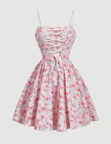 Rochie scurta SHEIN, roz