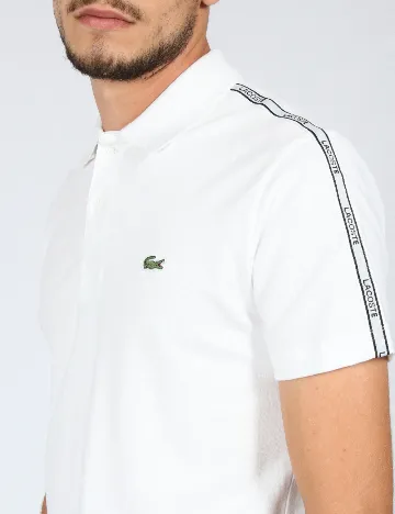 Tricou Lacoste, alb Alb