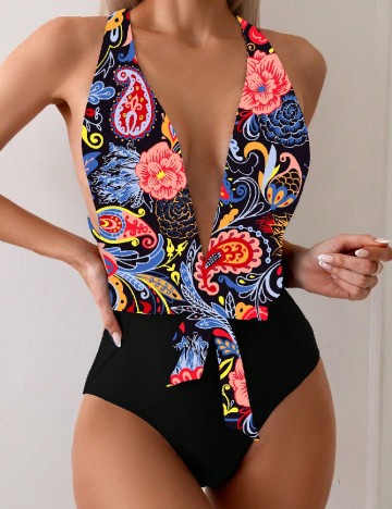 Costum de baie SHEIN, mix culori