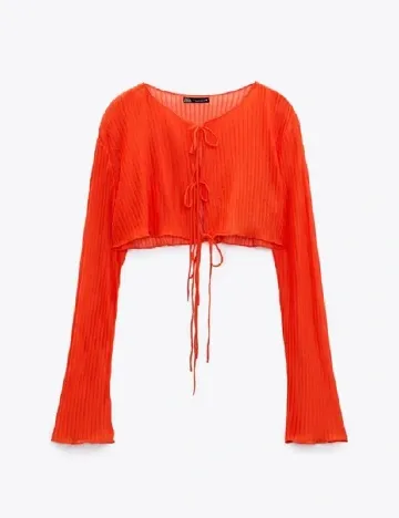 Top Zara, portocaliu Portocaliu