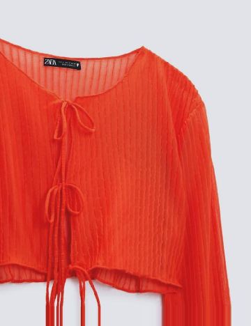 Top Zara, portocaliu
