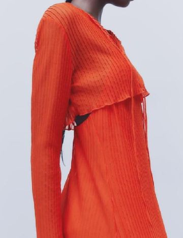 Top Zara, portocaliu