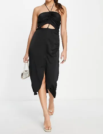 Rochie medie AmyLynn, negru Negru
