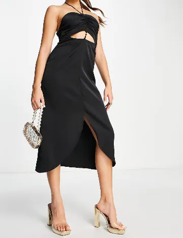Rochie medie AmyLynn, negru Negru