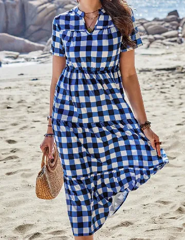 Rochie lunga SHEIN, albastru Albastru