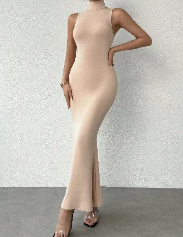 Rochie lunga SHEIN, crem Crem