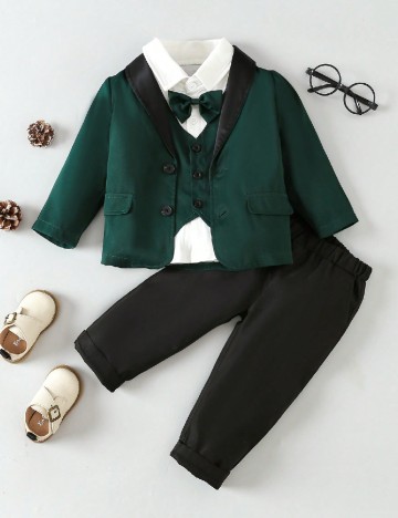 Costum Shein Kids, verde