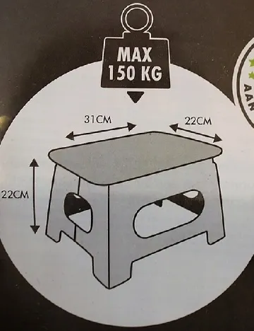 Scaun pliabil, gri Gri