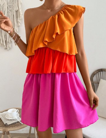 Rochie scurta SHEIN, mix culori