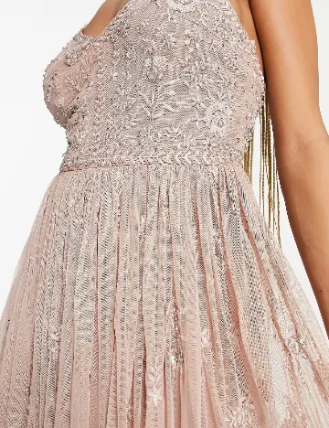 Rochie lunga Beauut, crem Crem
