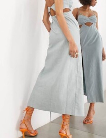 Rochie lunga ASOS, albastru
