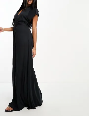 Rochie lunga French Connection, negru Negru