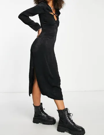 Rochie medie Violet Romance, negru Negru