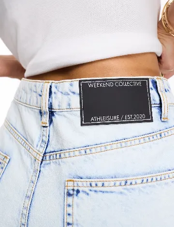 Pantaloni scurti ASOS, albastru Alb