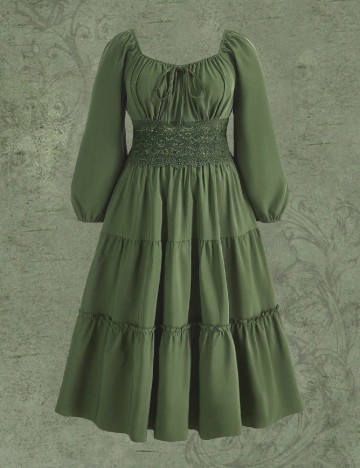 Rochie lunga SHEIN CURVE, verde