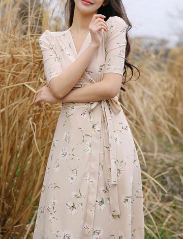 Rochie scurta Dazy, crem