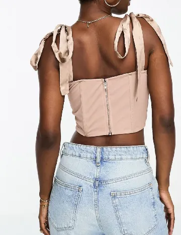 Top LACE & BEADS, crem Crem