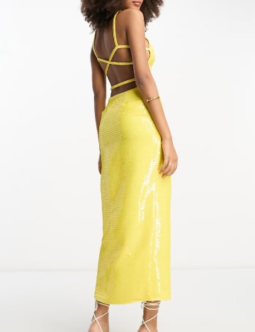 Rochie lunga ASOS, galben